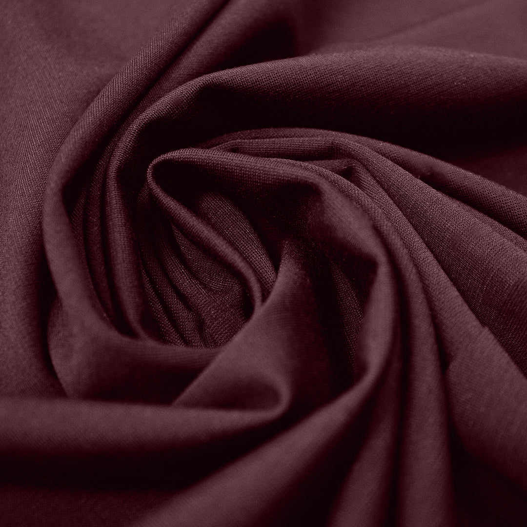 4-way stretch rayon blend ponte - syrah 1.75 yd