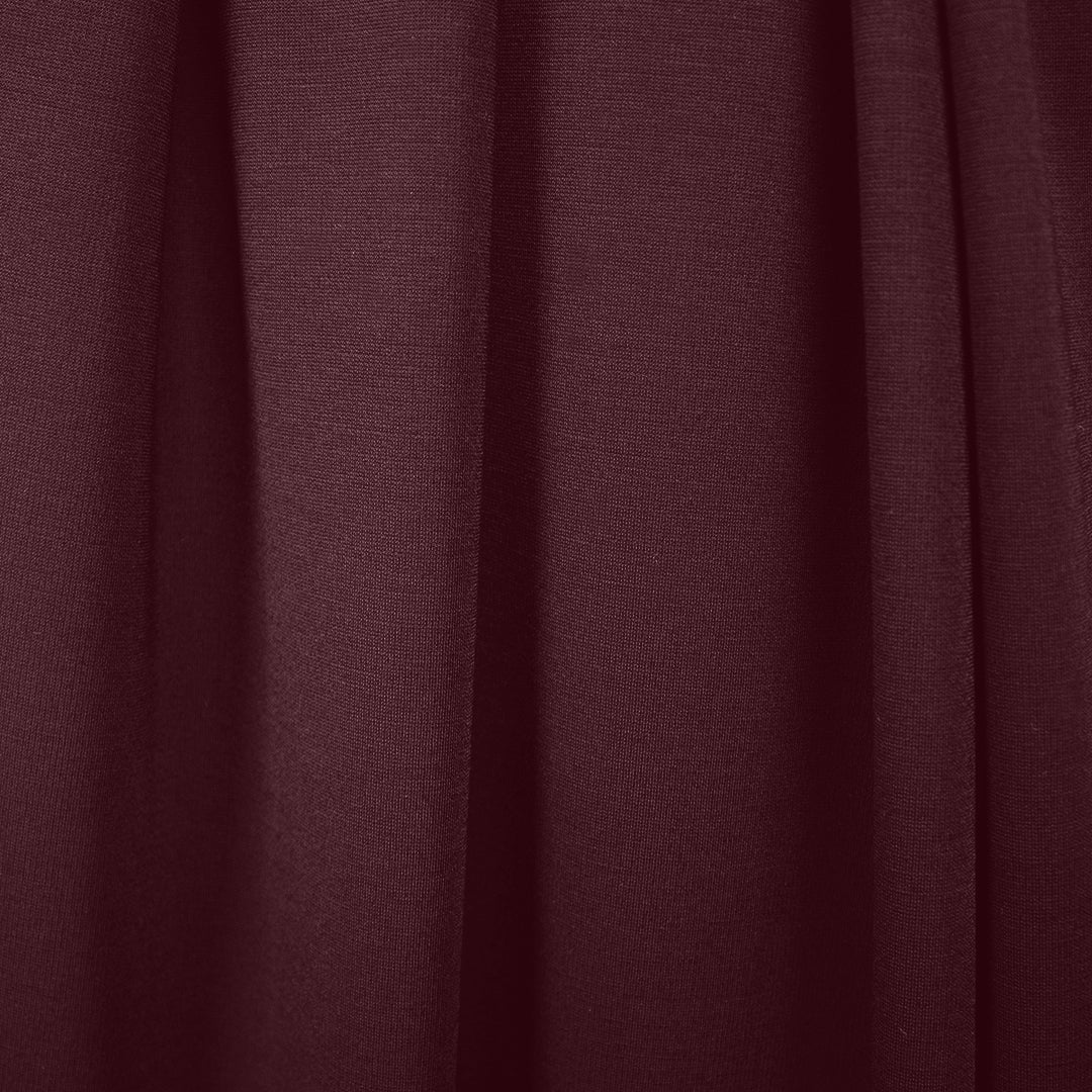 4-way stretch rayon blend ponte - syrah 1.75 yd