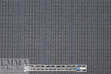 'crossweave' print ponte - cadet/charcoal/black .875 yds