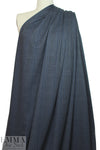 'crossweave' print ponte - cadet/charcoal/black 1.625 yd