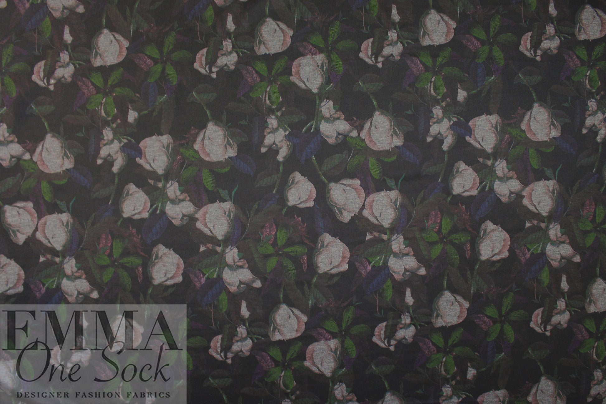 'rose nocturne' 4-way stretch ponte 2.5 yds