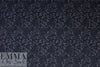 midnight and black lattice 4-way stretch ponte 1 yard