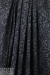 midnight and black lattice 4-way stretch ponte 1 yard