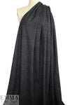 mottled hatch 4-way stretch rayon blend ponte - dk gray 1.25 yds