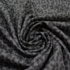 leopard spot 4-way stretch ponte - black/gray 1.4 yds
