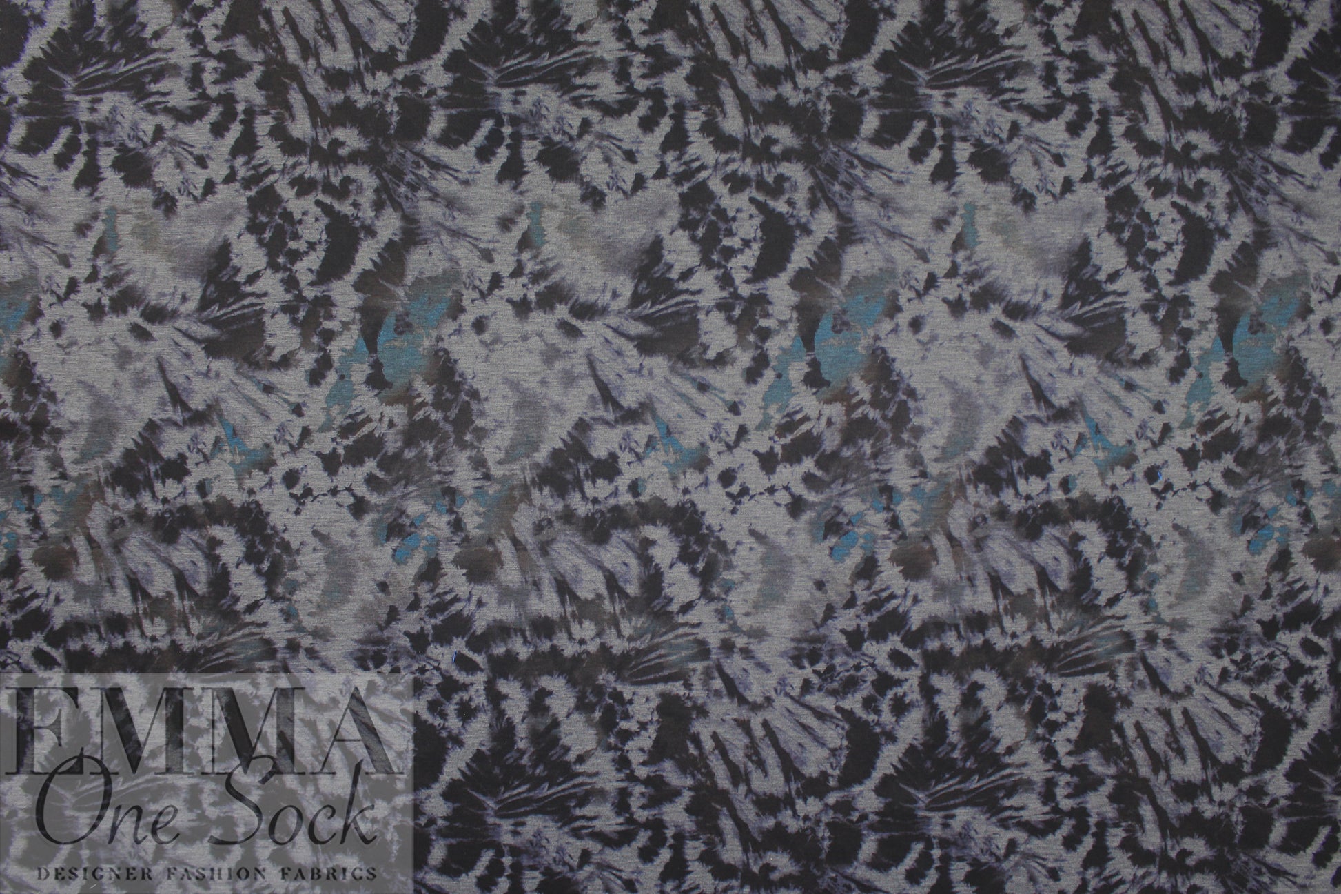 'moody tie dye' 4-way stretch ponte .625 yds