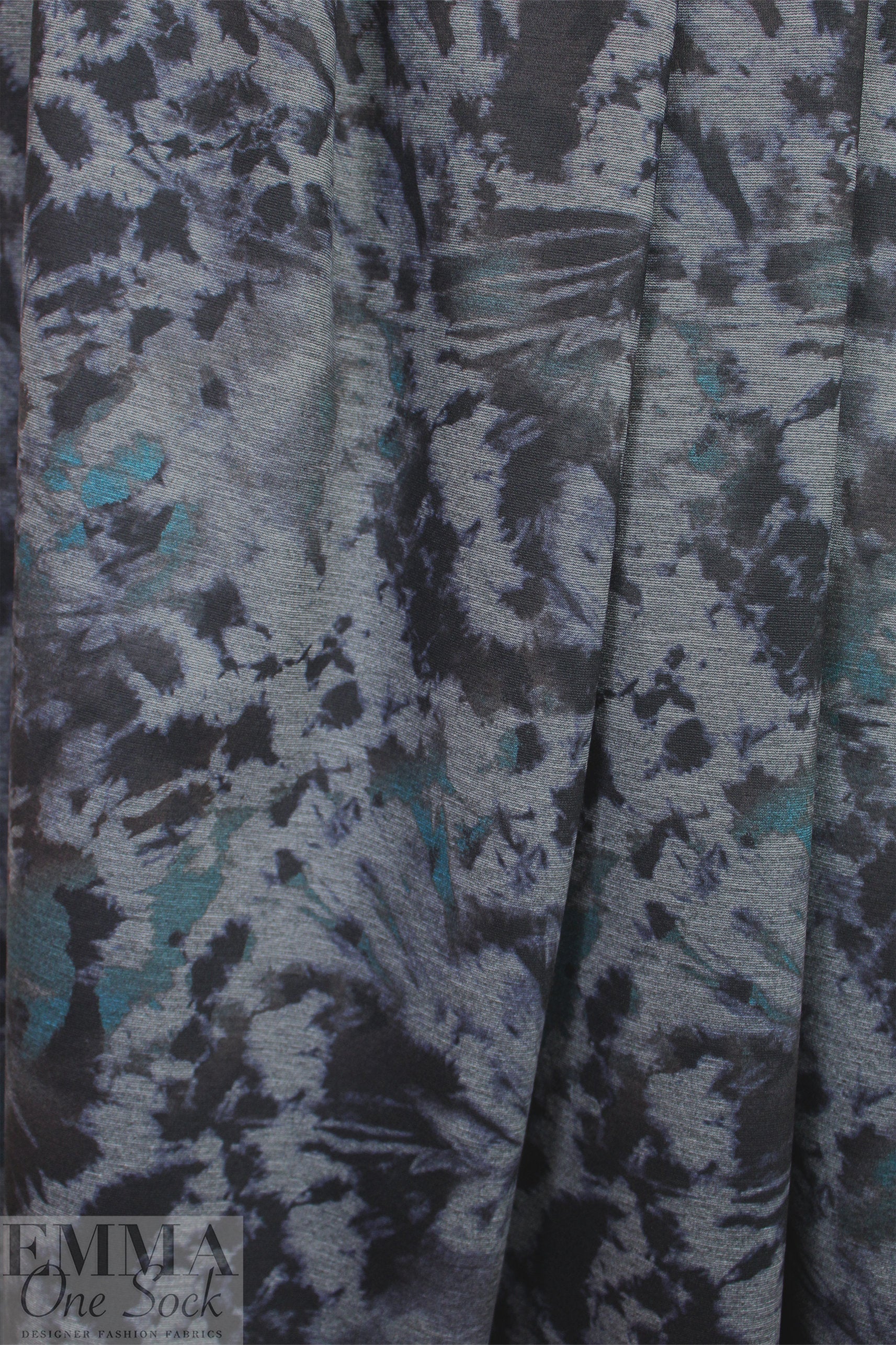 'moody tie dye' 4-way stretch ponte 1.25 yds