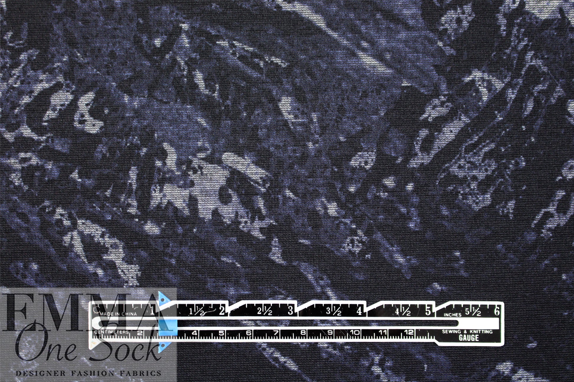 'mountain ridge abstract' 4-way stretch ponte 2 yd