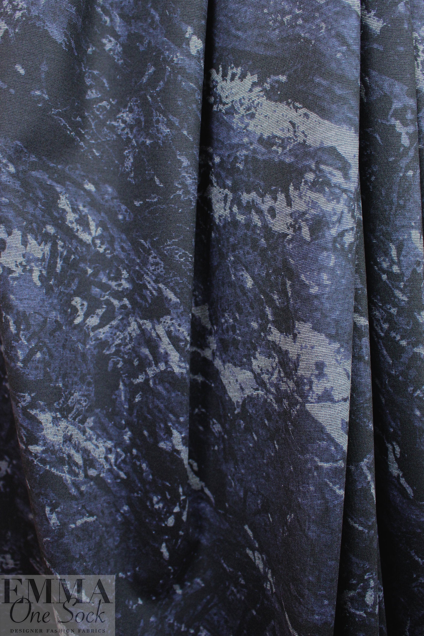 'mountain ridge abstract' 4-way stretch ponte 1 yard