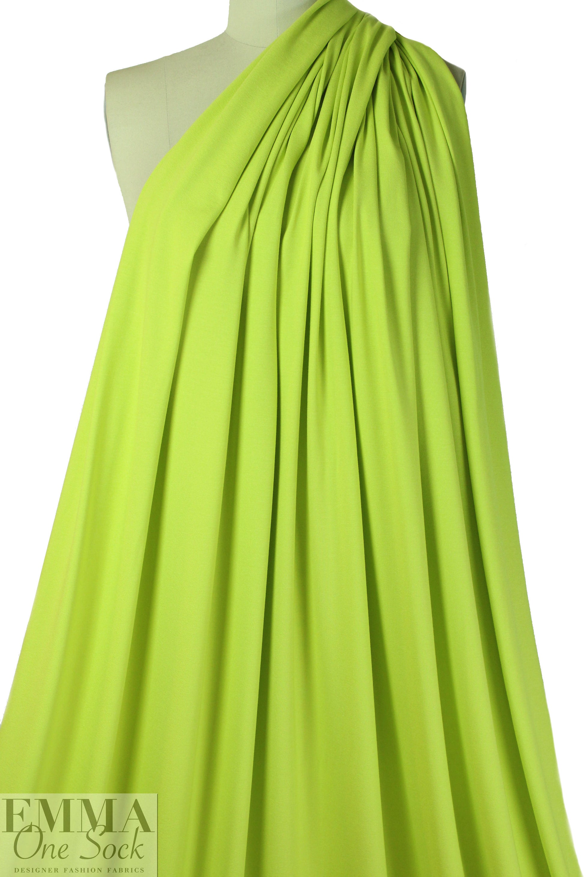 limeade Oeko-Tex viscose/spandex 4-way jersey  1.25 yd