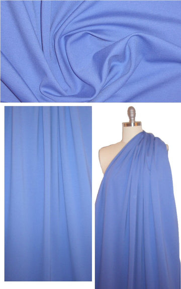 4-way stretch bottomweight ponte - french blue 1.30 yds
