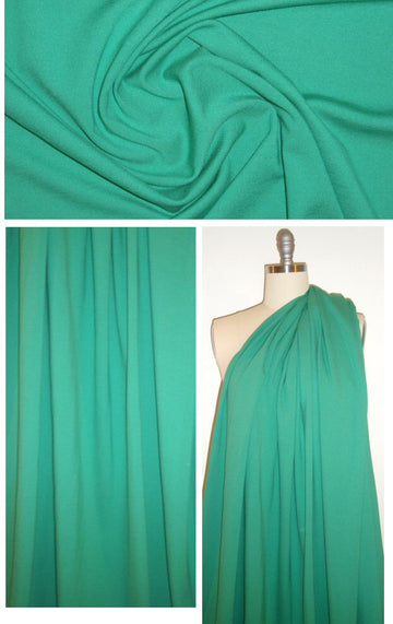 4-way stretch bottomweight ponte - winter green 1.5 yd