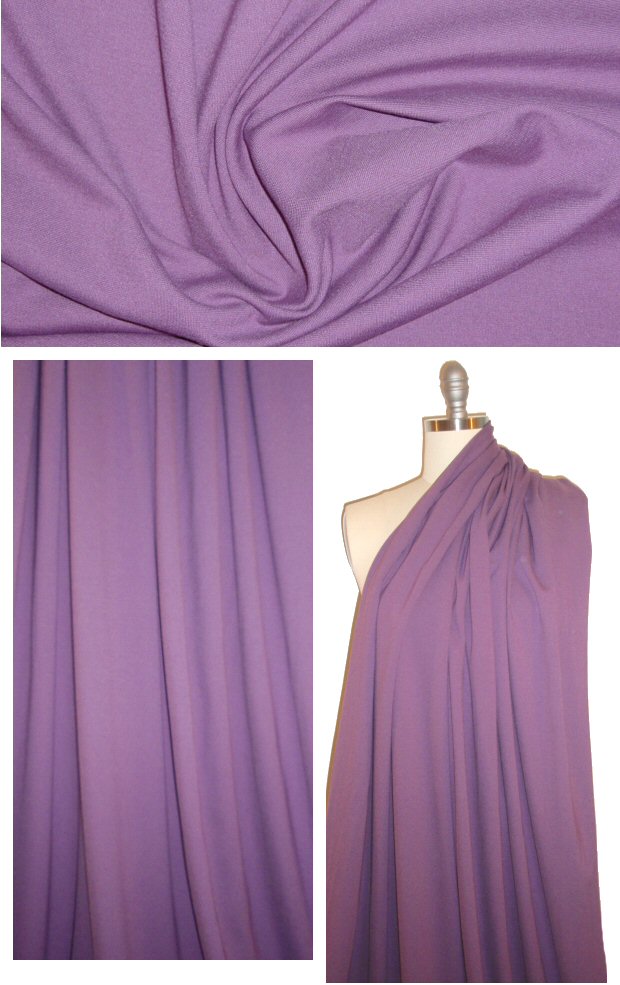 4-way stretch bottomweight ponte - orchid 1 yard