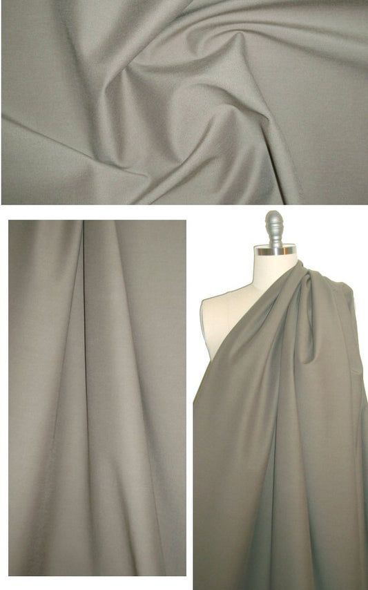 Italian 4-way stretch cotton doubleface - putty