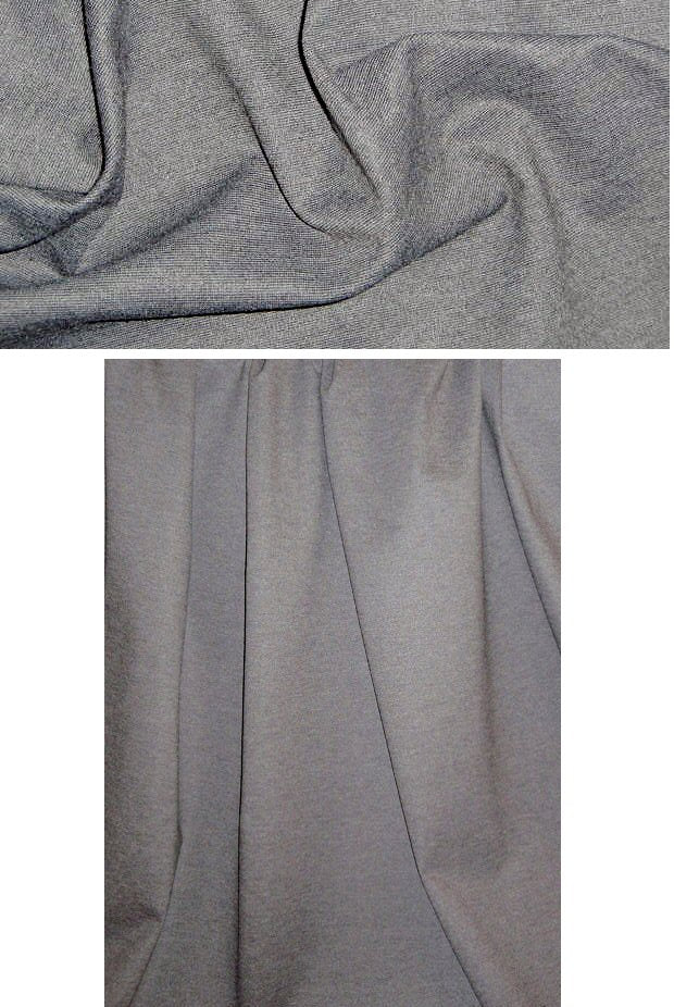 CA designer rayon blend ponte - gray/taupe micro .75 yds