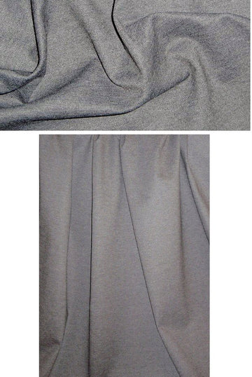CA designer rayon blend ponte - gray/taupe micro .75 yds