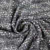 Italian off-black/gray hatch design wool doubleknit 2.5 yd