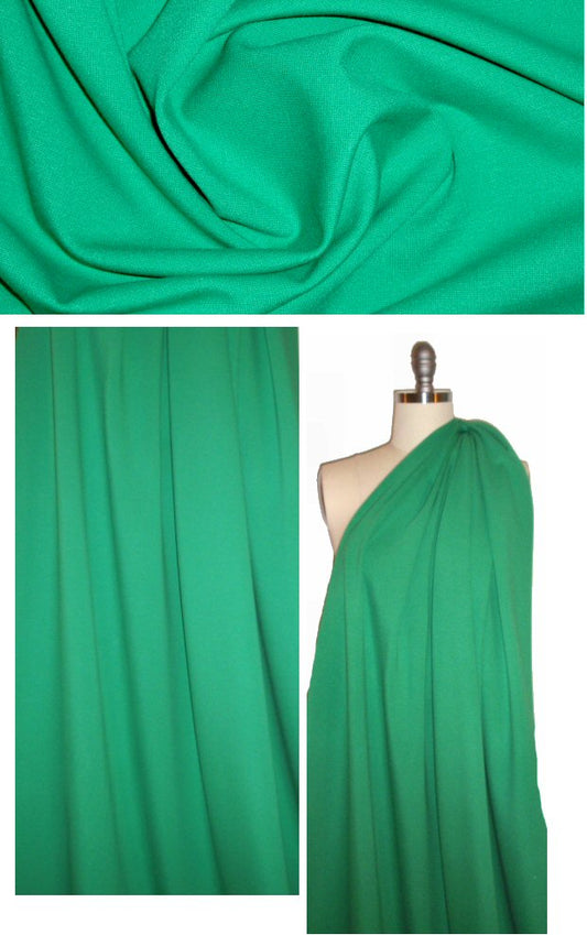 famous designer rayon blend ponte - kelly