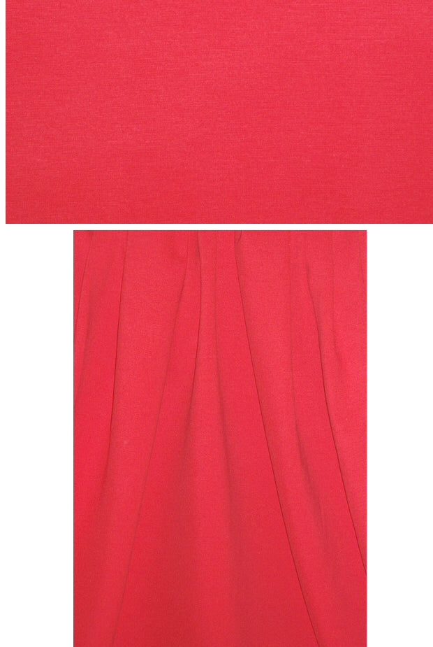 famous designer rayon blend ponte - red