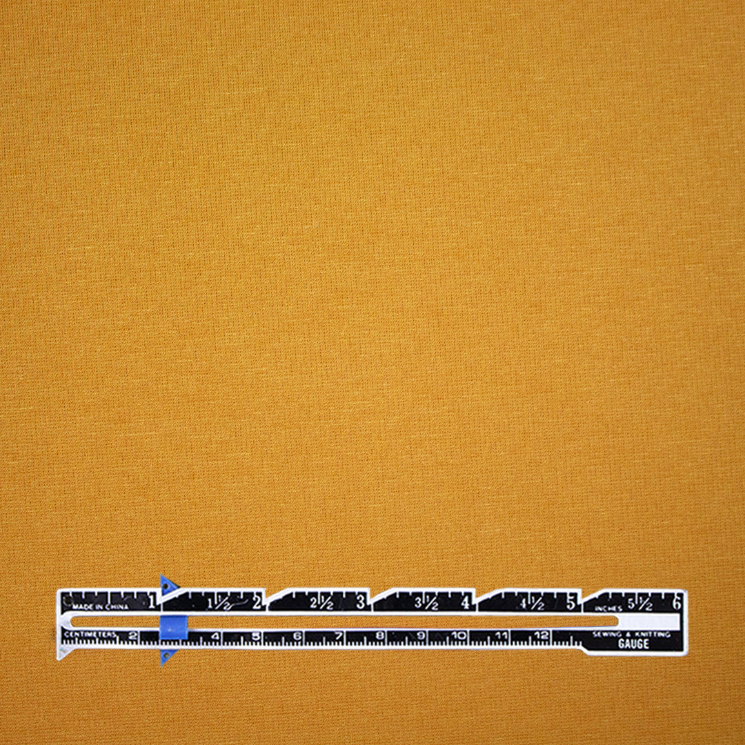 high quality rayon blend ponte - curry 1.5 yd