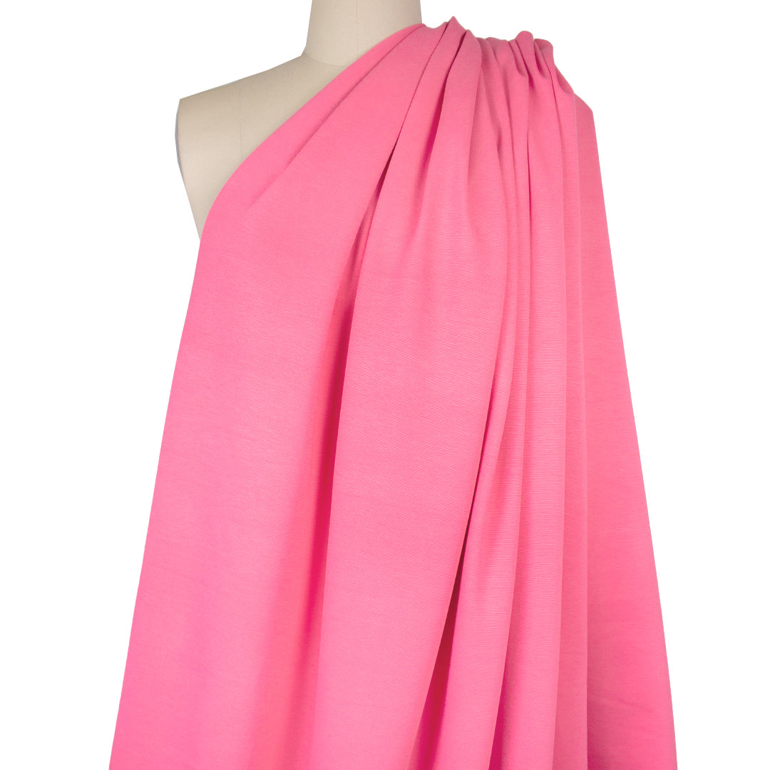 high quality rayon blend ponte - camellia .75 yds