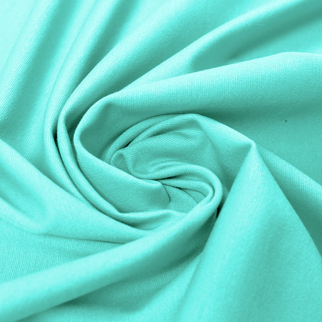 high quality rayon blend ponte - opal blue 1.5 yd