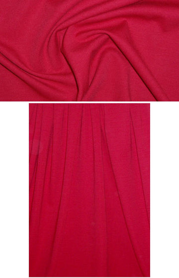 Italian viscose blend doubleknit - red 1.375 yds
