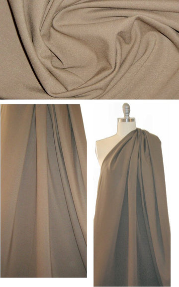 Italian rayon blend ponte 4-way - cafe'-au-lait 1.5 yds