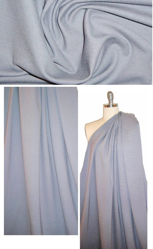 Italian rayon blend ponte 4-way - sterling