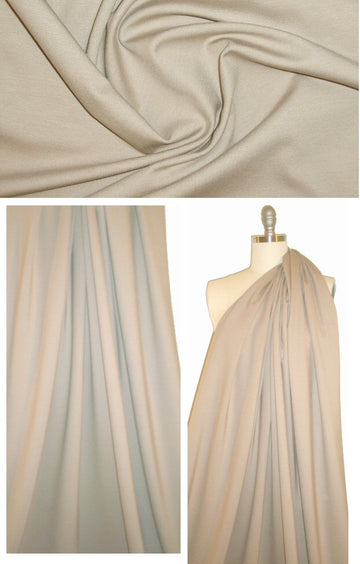 Italian rayon blend ponte 4-way - taupe 1 yard