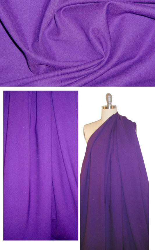 Italian rayon blend ponte 4-way - violet