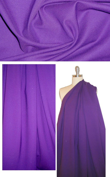 Italian rayon blend ponte 4-way - violet 1.5 yd