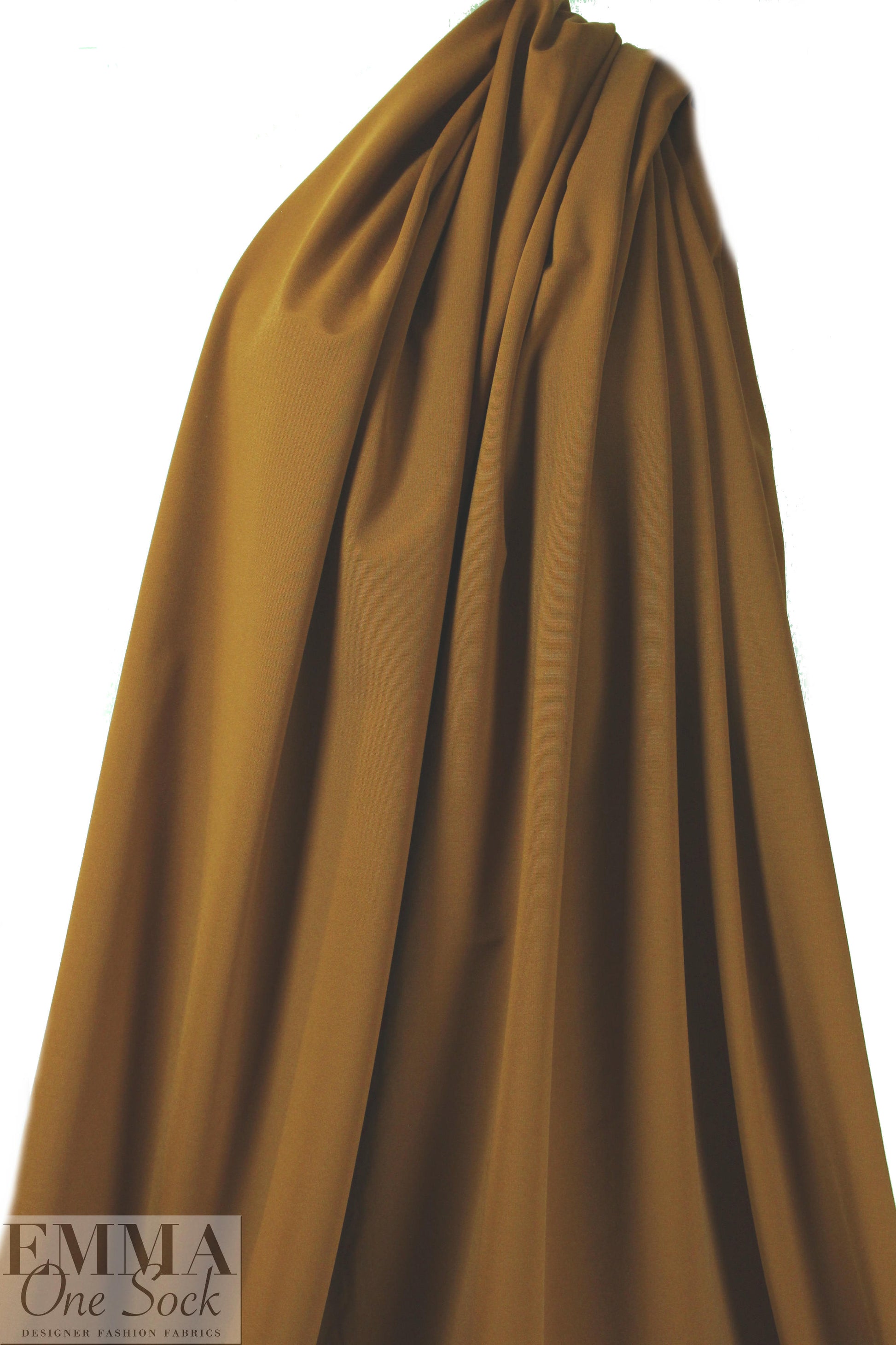 Italian rayon blend ponte 4-way - caramel