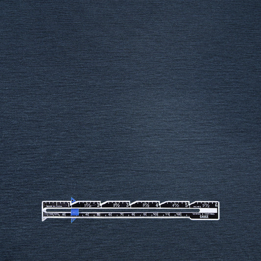Meet Milk micro-stripe Tencel ponte knit - blueberry/black .625 yds