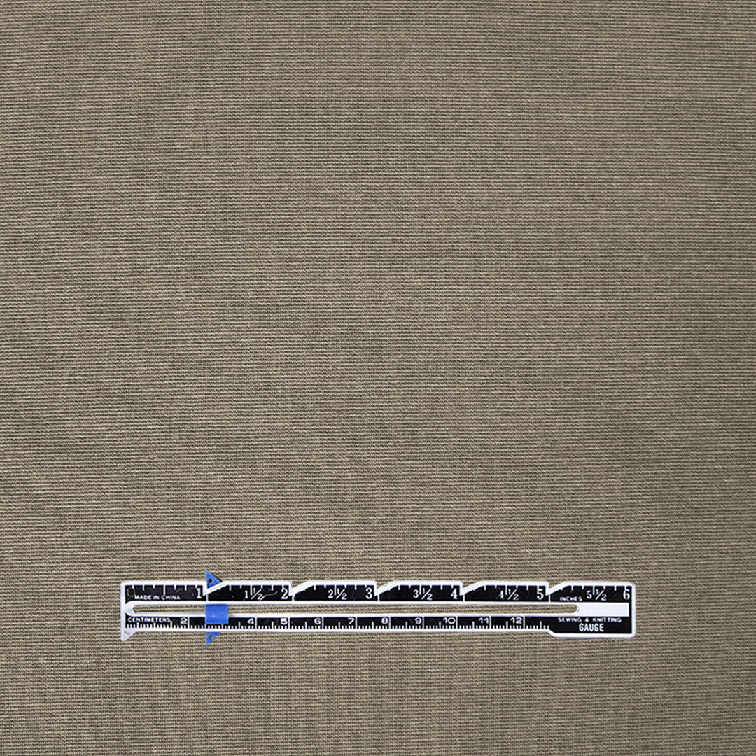 Meet Milk micro-stripe Tencel ponte knit - sand/black 1.625 yd
