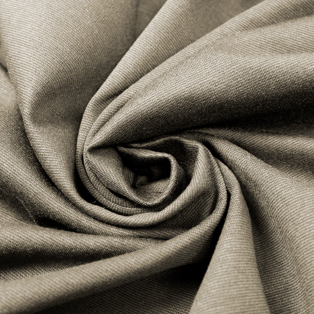 Meet Milk micro-stripe Tencel ponte knit - sand/black .75 yds