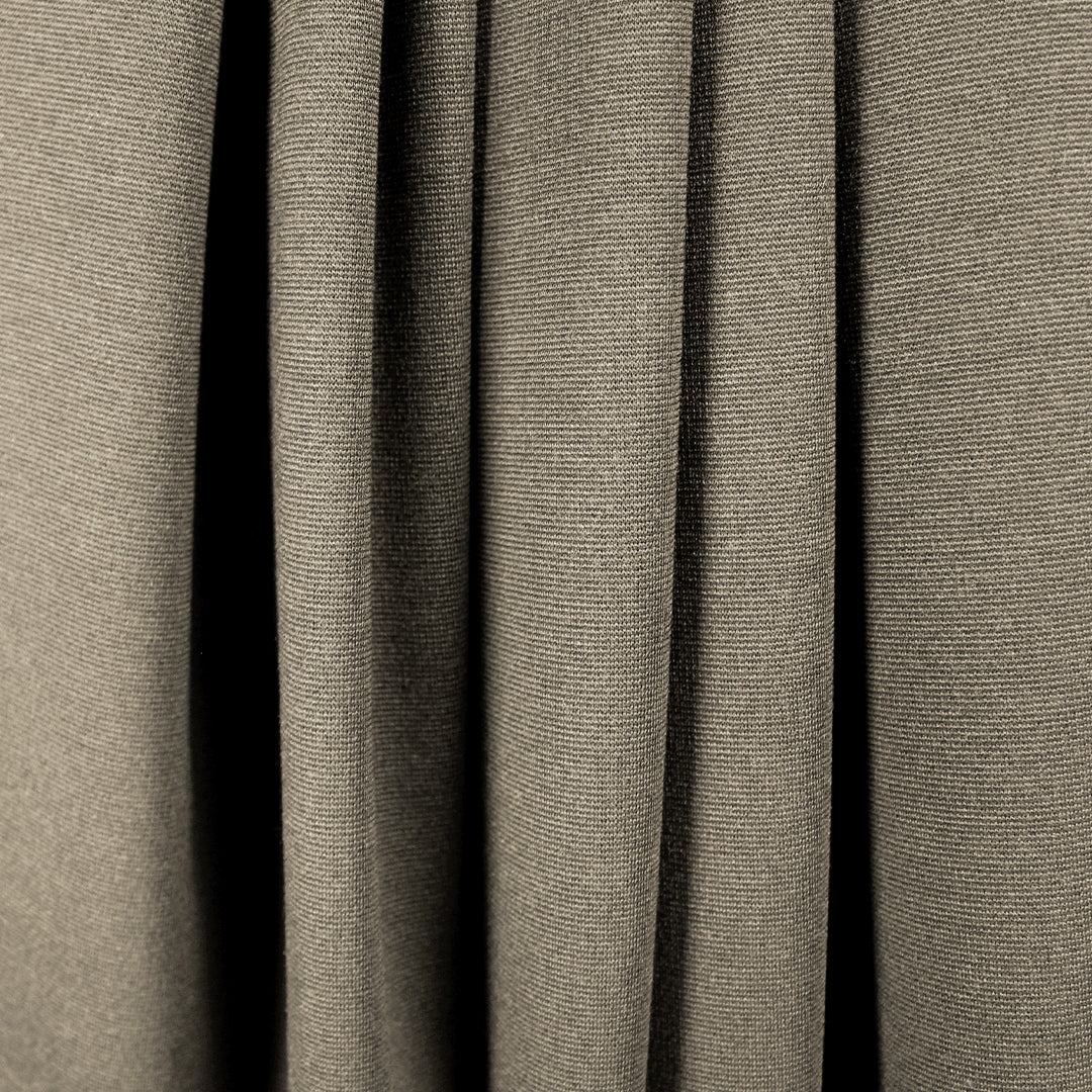 Meet Milk micro-stripe Tencel ponte knit - sand/black 1 yard