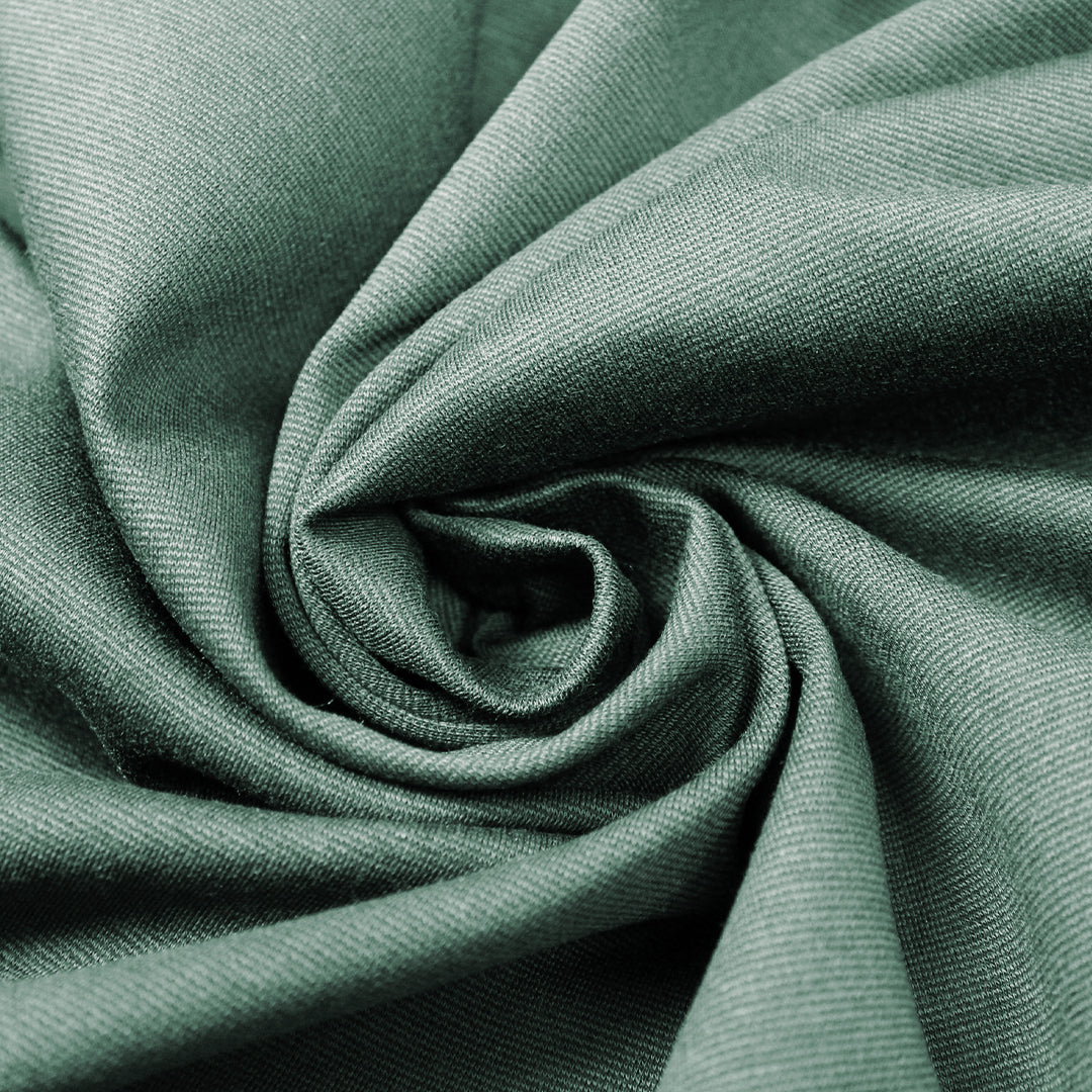 Meet Milk micro-stripe Tencel ponte knit - pine/black .625 yds