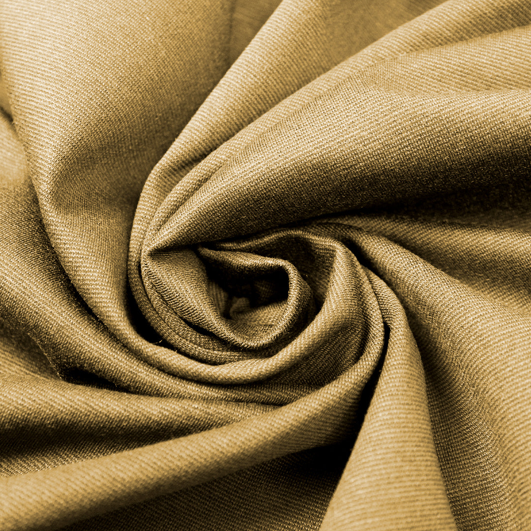 Meet Milk micro-stripe Tencel ponte knit - mustard/black 1.5 yds