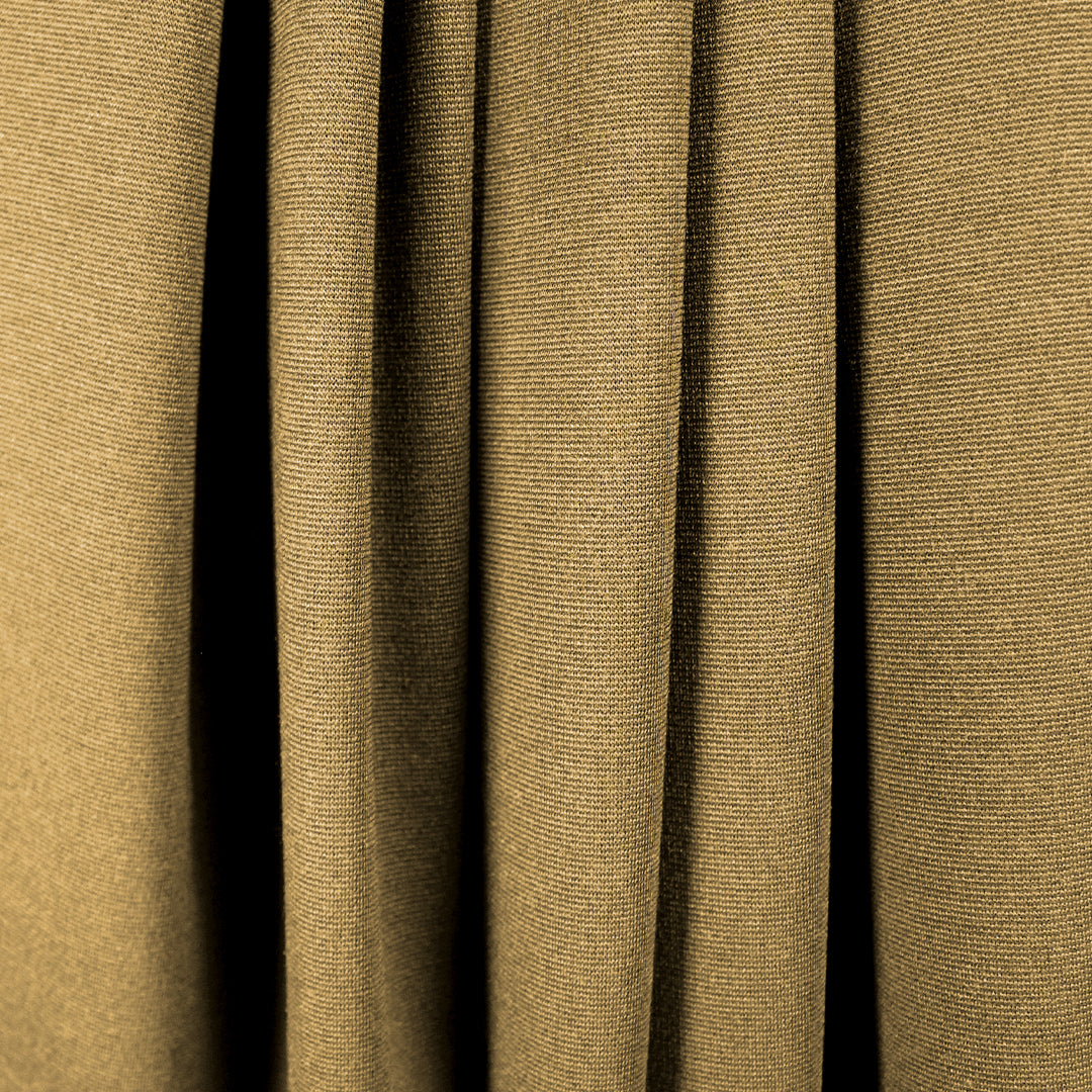 Meet Milk micro-stripe Tencel ponte knit - mustard/black .75 yds