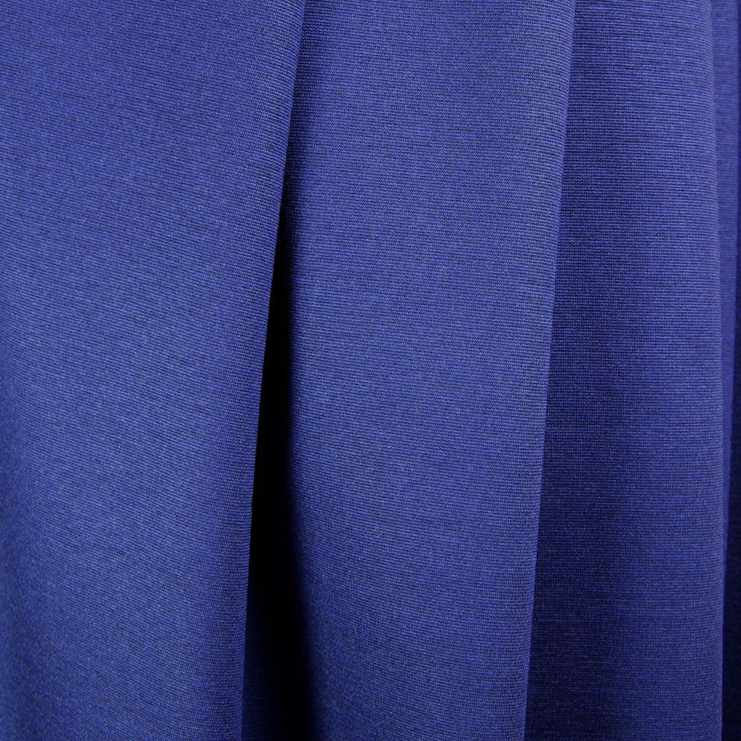 Meet Milk micro-stripe Tencel ponte knit - lapis/black .75 yds