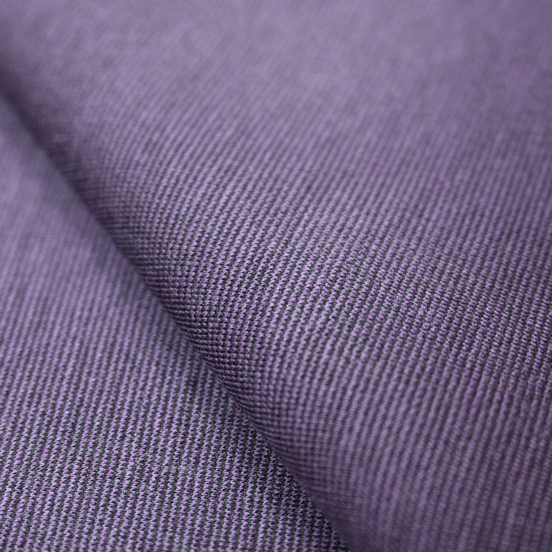 Meet Milk micro-stripe Tencel ponte knit - wisteria/black 1.25 yds