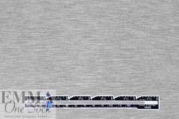 Designer 4-way stretch heathered viscose blend ponte - ash grey 1.75 yds