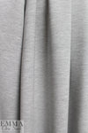 Designer 4-way stretch heathered viscose blend ponte - ash grey 1.75 yds