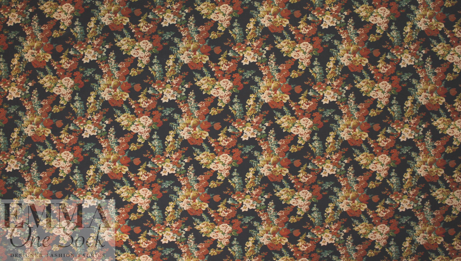 NY designer autumn nocturne printed ponte