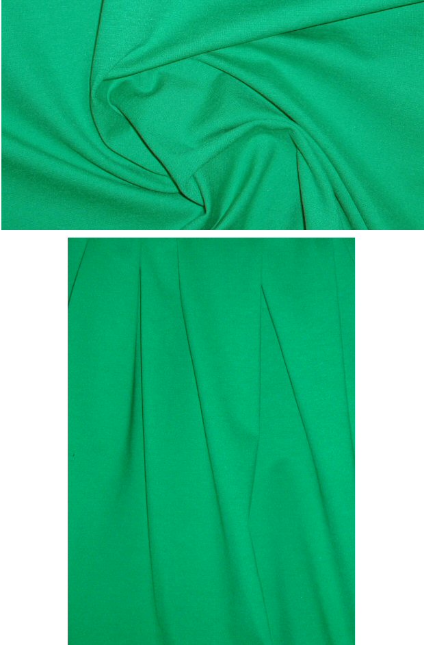 NY designer 4-way super beefy ponte - green