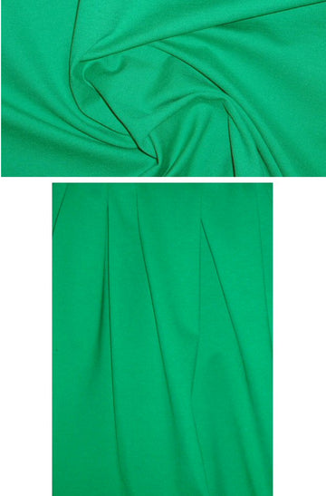 NY designer 4-way super beefy ponte - green 1.5 yd