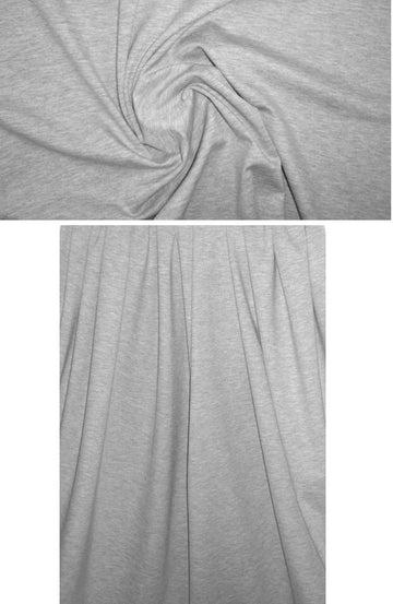Eileen Fisher 4-way stretch ponte - lt. gray heather 1.2 yds