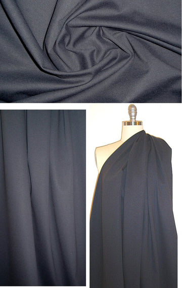 Tahari 4-way stretch ponte - gunmetal 1 yard