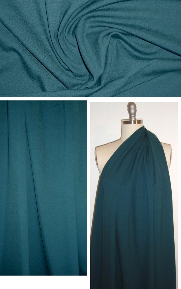 Tahari 4-way stretch ponte - teal green